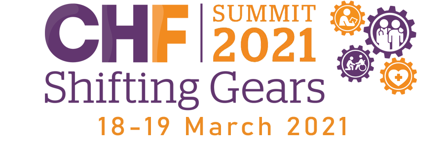 Logo for the CHF Summit 2021 Virtual Summit 18-19 March 2021